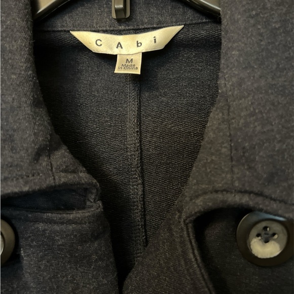 Cabi navy jacket, size Medium. Double breasted style with tie. Super soft! - Picture 4 of 4